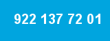 922 137 72 01 922 137 72 01